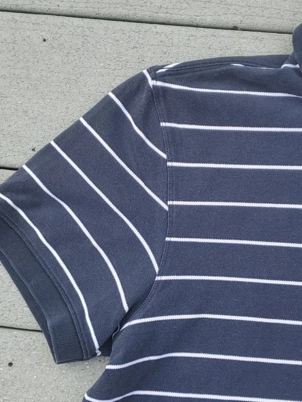 Banana Republic Striped Fitted Polo Shirt